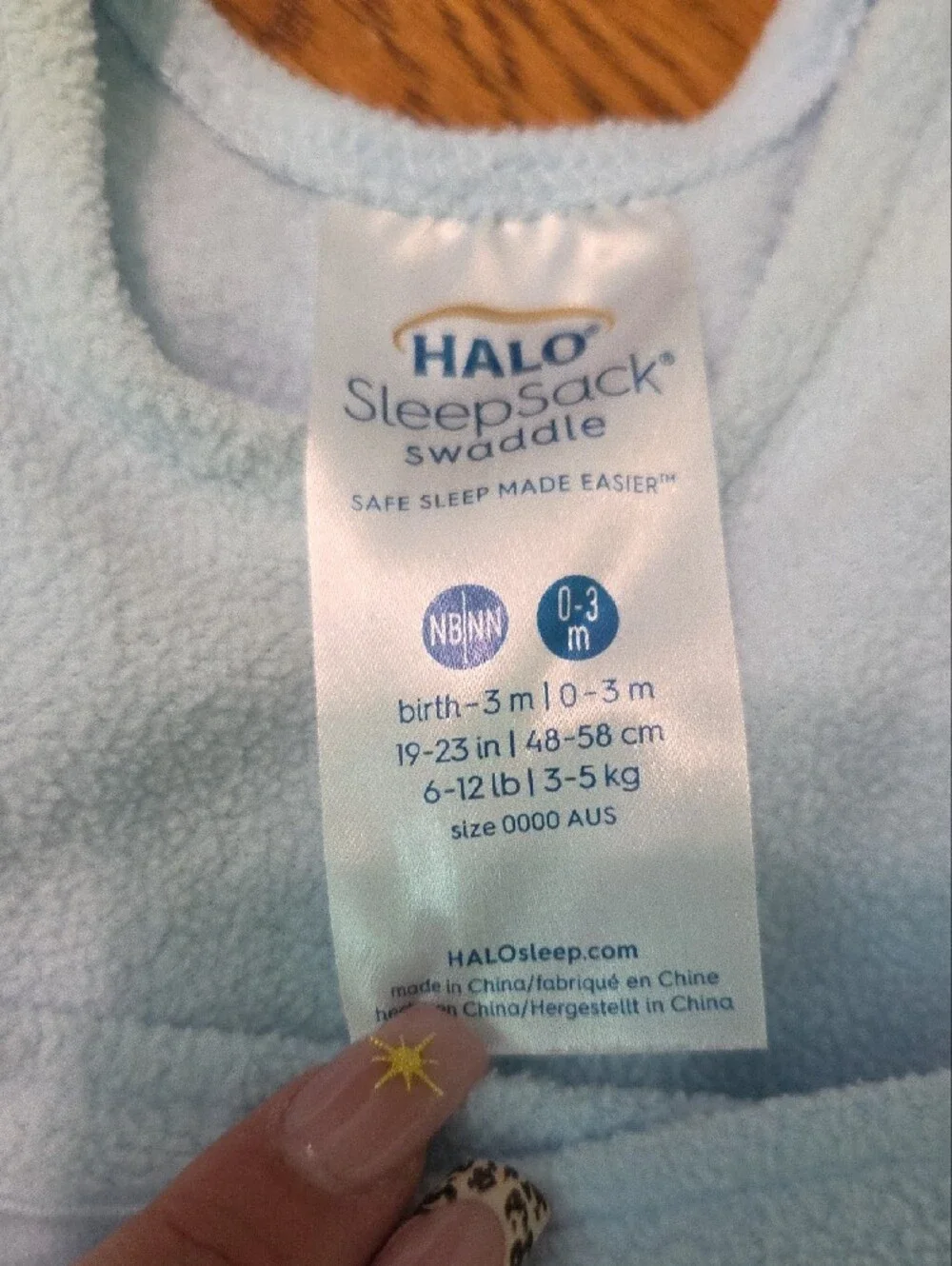 Halo Kids Sleep Sacks Set Light Blue Pale Blue Yellow Bear Print (2) 0 To 3m